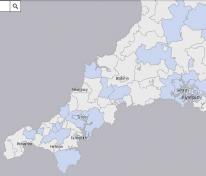 The cluster map shows little change, with Lelant and Carbis bay joining the picture but the number of cases falling back on The Lizard The cluster map shows little change, with Lelant and Carbis bay joining the picture but the number of cases falling back on The Lizard